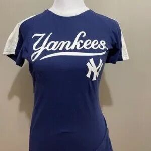 Women's Navy and White Tee